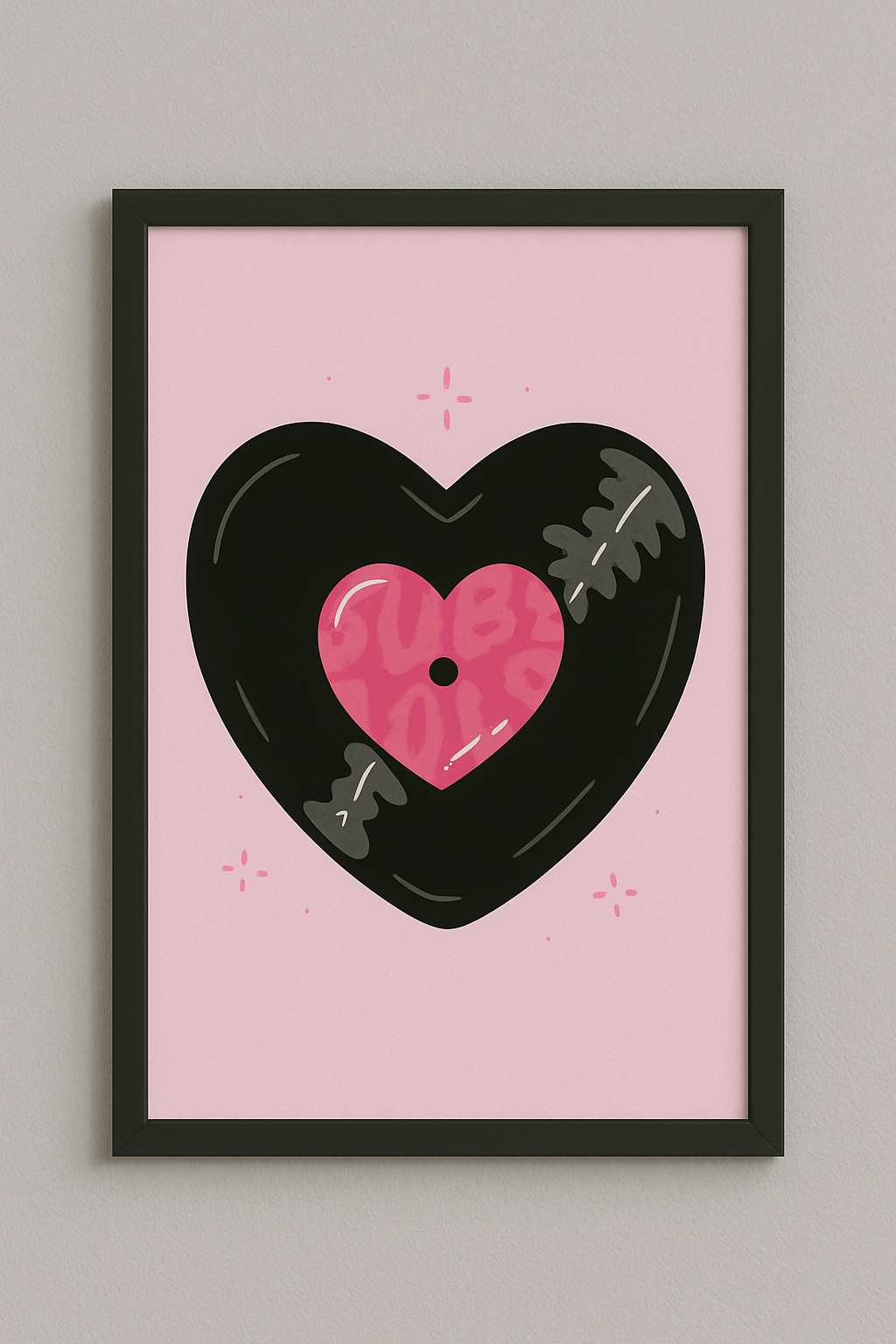 “Heart Disc” – Aesthetic Frame for Dreamy Corners 💿💖