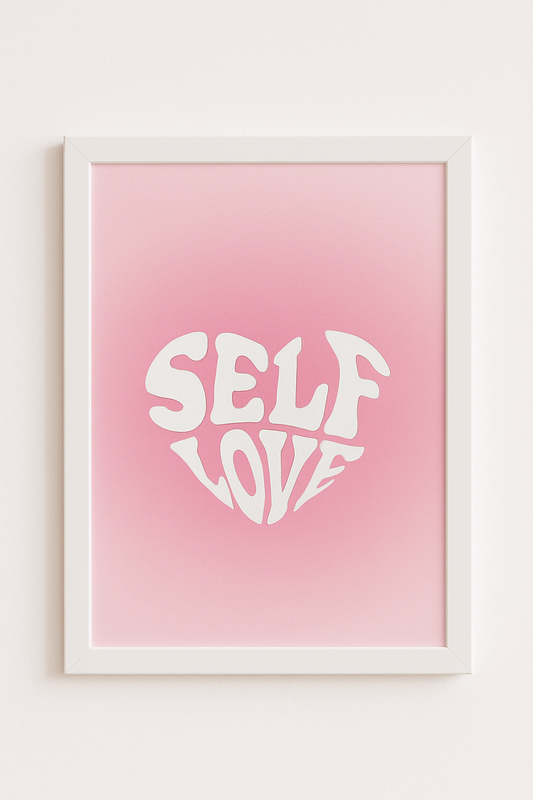 Blush Pink ‘Self Love’ Wall Frame – The Cutest Reminder