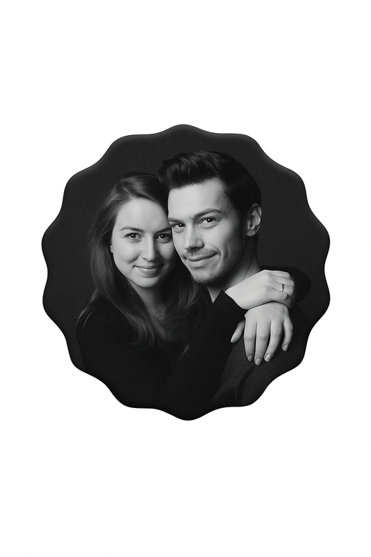 Custom Photo Flower Edge Fridge Magnet