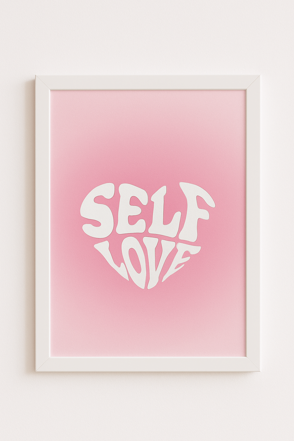 Blush Pink ‘Self Love’ Wall Frame – The Cutest Reminder