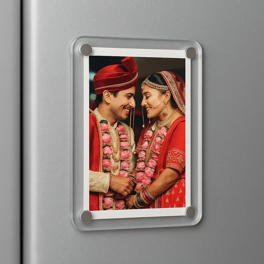 Personalized Acrylic Fridge Magnet - Custom Photo Gift