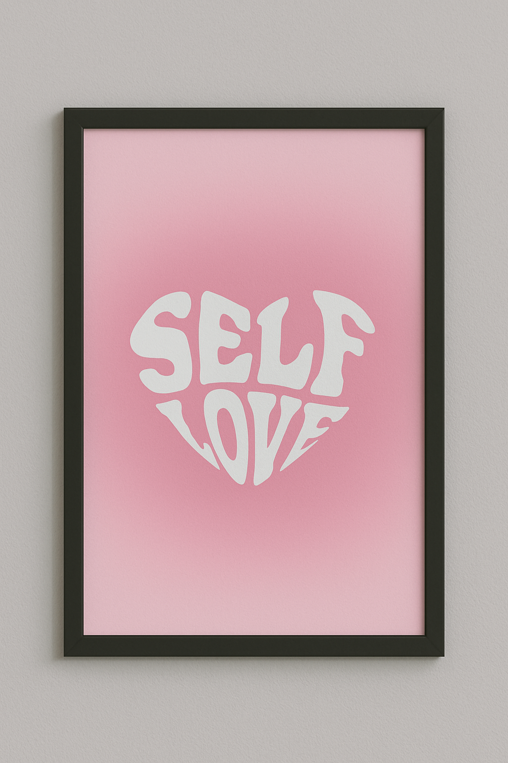 Blush Pink ‘Self Love’ Wall Frame – The Cutest Reminder